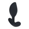 Remote Control Vibrating Liquid Silicone Anal Plug - Black